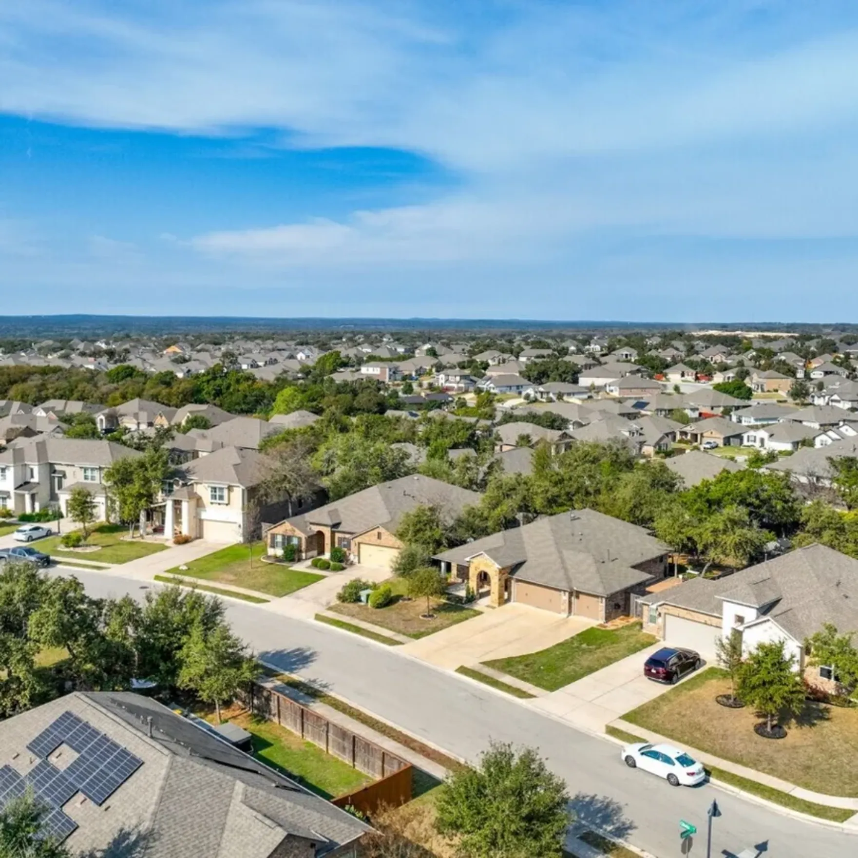 Kyle neighborhood aerial photo